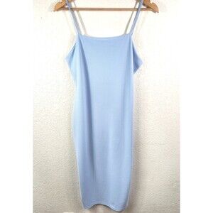Pretty Little Thing Women's Baby Blue Strap Midi Dress SIZE 10 NWT